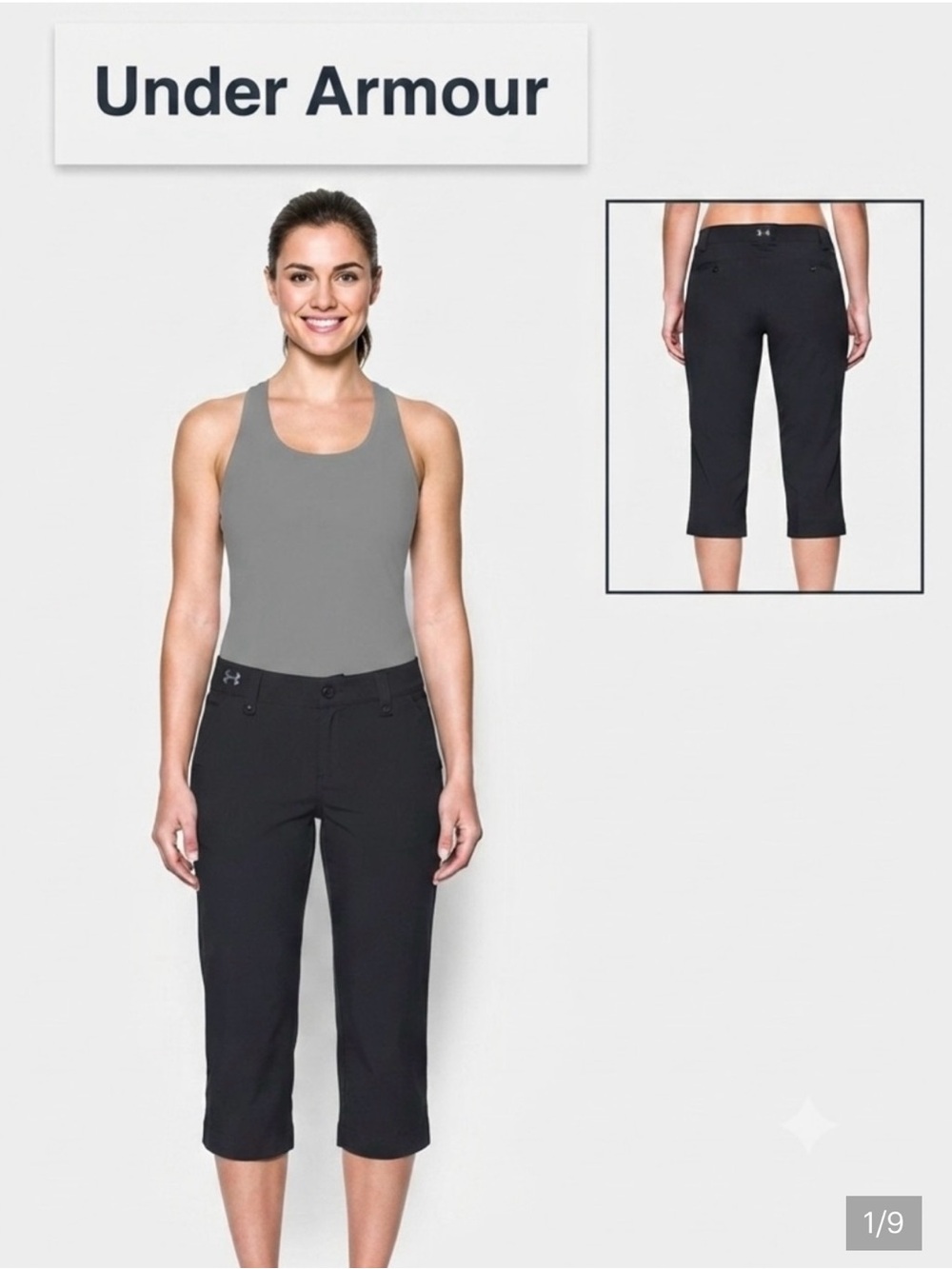 Under Armour Black Lightweight Capris 2